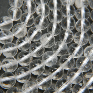 Clear Quartz 8mm Round Loose Beads ±46pcs