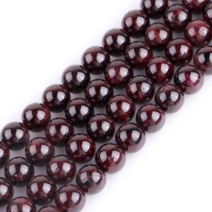 Garnet 8mm Round Loose Beads ±46pcs