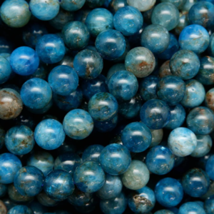 Apatite 8mm Round Loose Beads ±46pcs
