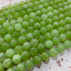 Peridot 8mm Round Loose Beads 46pcs