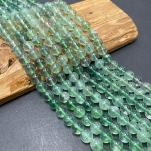 Green Fluorite 8mm Round Loose Beads 46pcs