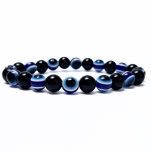 Evil Eye & Obsidian Bracelet