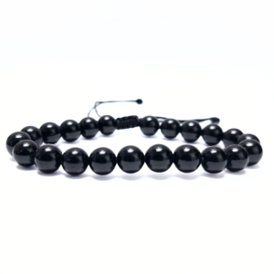 Black Tourmaline Macrame Bracelet