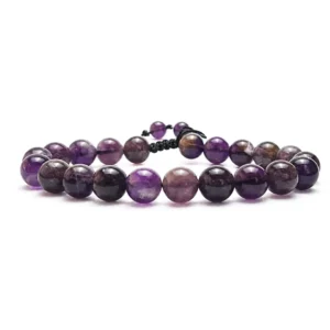 Amethyst Macrame Bracelet
