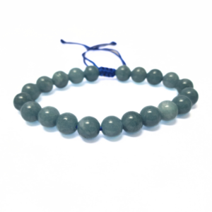 Blue Jade Macrame Bracelet