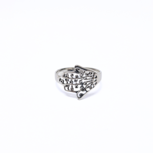 Hamsa Hand Wrap Ring |Silver