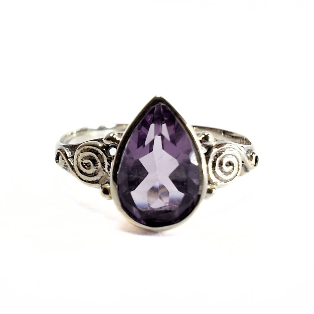 Silver Amethyst Ring