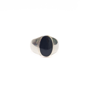 Onyx Signet Ring (15x10) |Silver