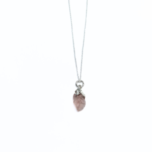 Rose Quartz Birthstone Pendant - October
