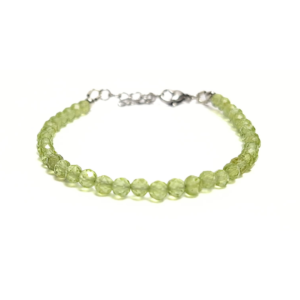 Peridot 4mm Facet Bracelet