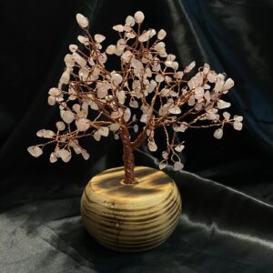 Rose Quartz Gemstone Tree