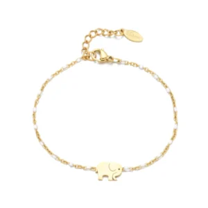 Gold Elephant Bracelet |Stainless Steel