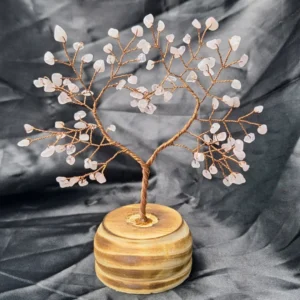 Rose Quartz Heart Tree