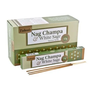 Tulasi Nag Champa & White Sage Incense Sticks